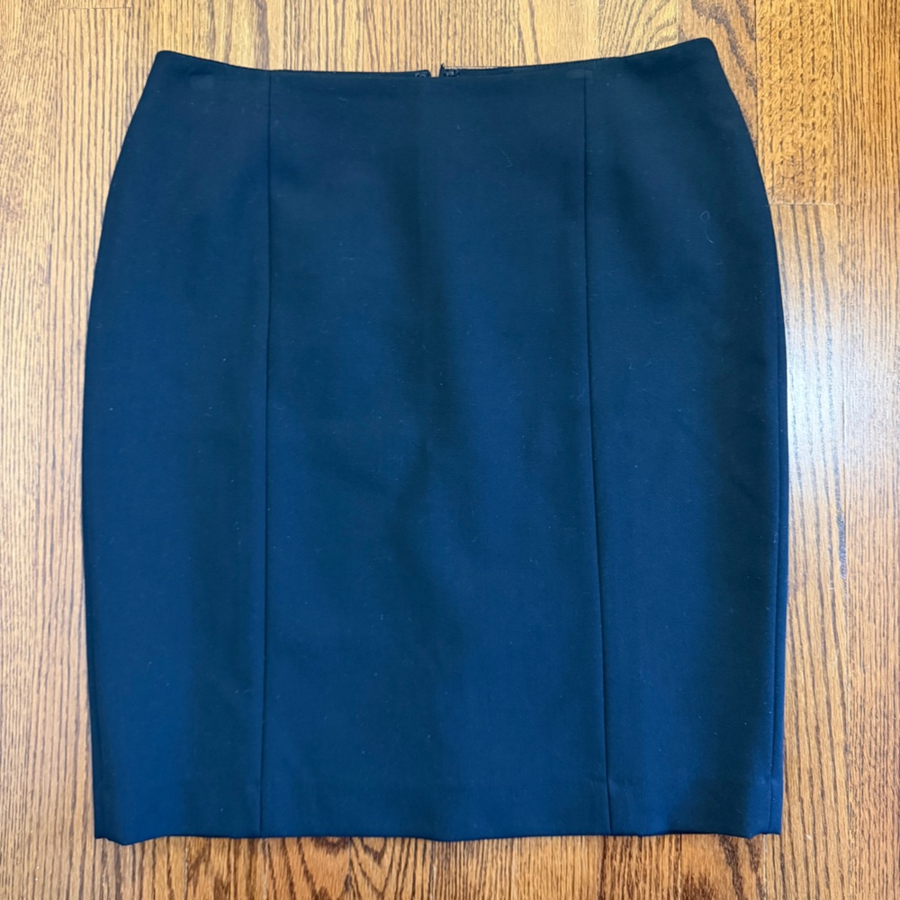 Talbots Petite Black Mid Length Pencil Skirt Size 10P